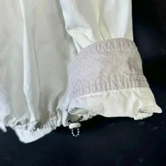 Anthropologie White Bomber Light Jacket Women Windbreaker Size Small - Picture 11 of 11